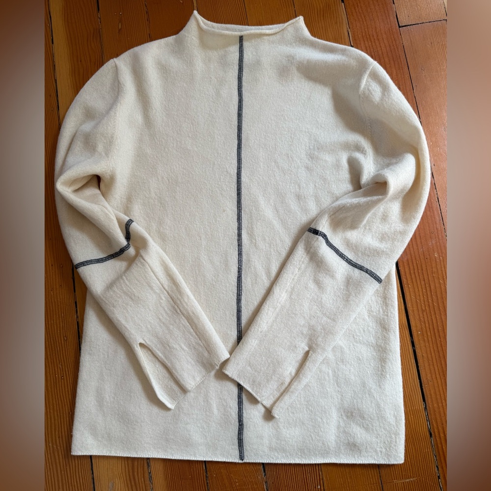 Just Female Cream Knit Blouse
